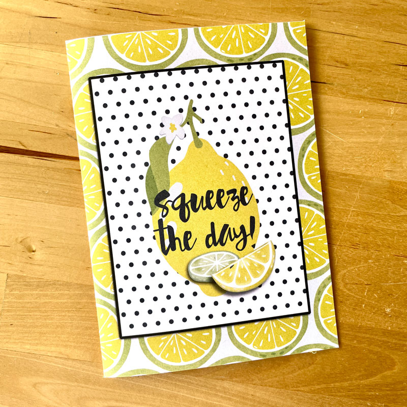 Squeeze The Day card (hybrid)