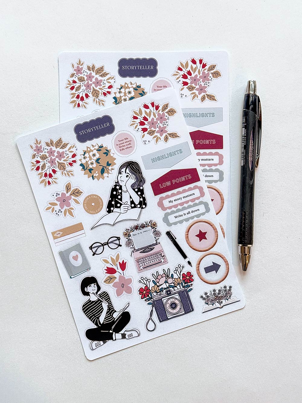 Sticker sheets (hybrid)