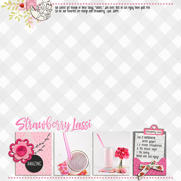Strawberry Lassi (Day 24)