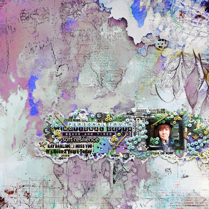 Style Challenge-June 2025-One Horizontal Line Of Elements-A Somber Anniversary