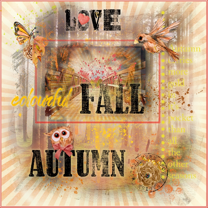 Style Challenge-Mixed Media-August-Autumn Dawn