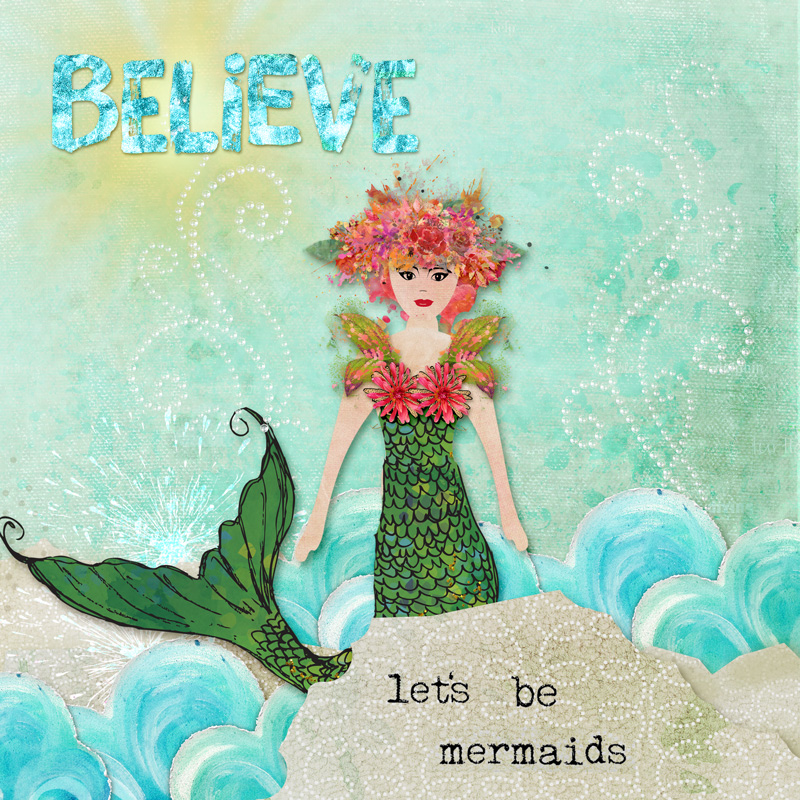 Summer art doll mermaid