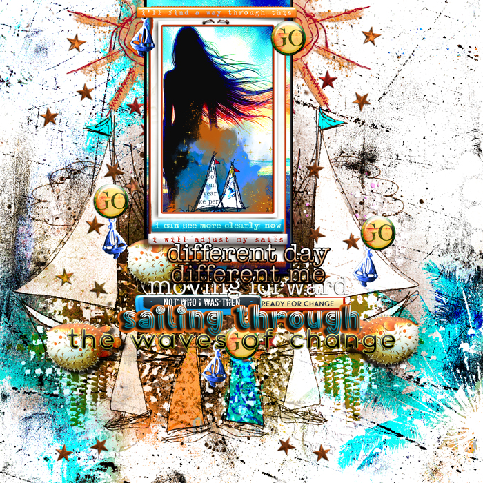 Summer Camp-August 2025-Week #3- Making Waves Layout Challenge-Through Waves Of Changes
