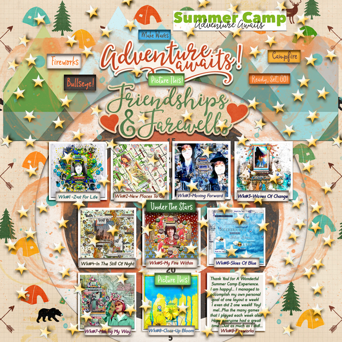 Summer Camp-Week #9-Fireworks : Layout Challenge-My Take Away