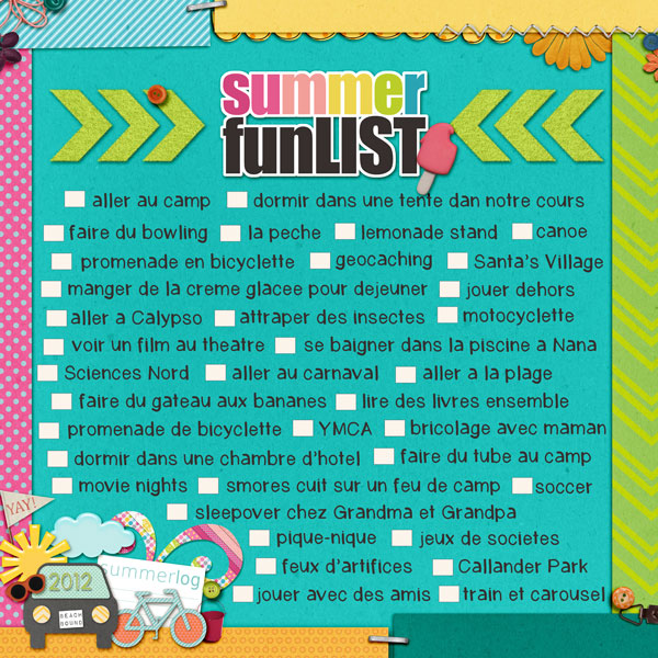 Summer Fun List 2012