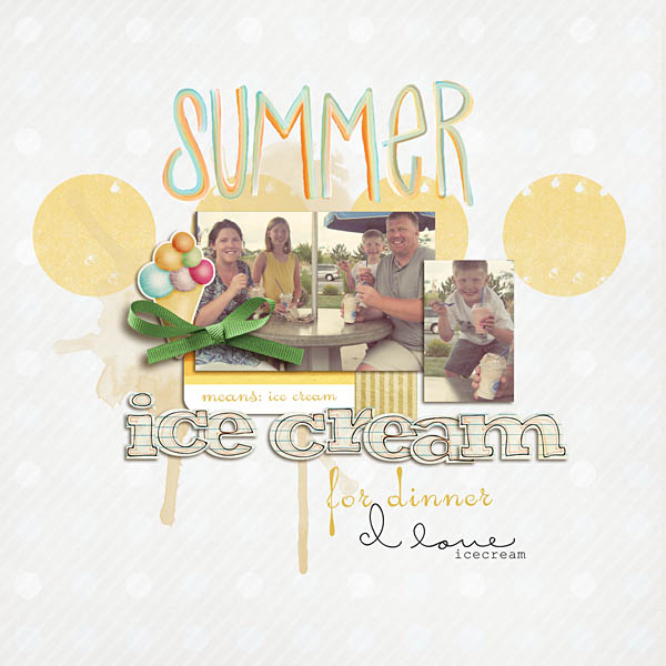 summer means: ice cream for DINNER