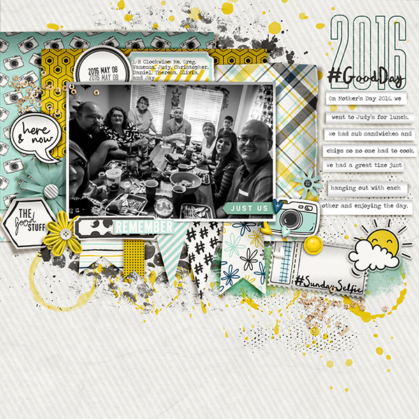 Sunday Selfie - January 8: Filled Template