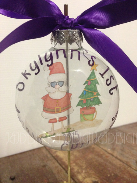 Sunny Santa Floating Christmas Bauble