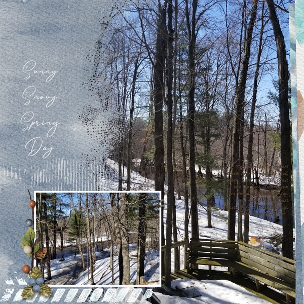 Sunny Snowy Spring Day