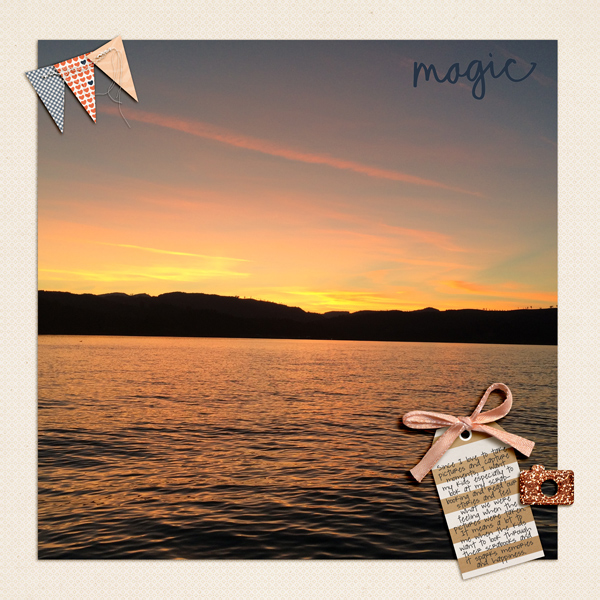 Sunset at Hagg lake