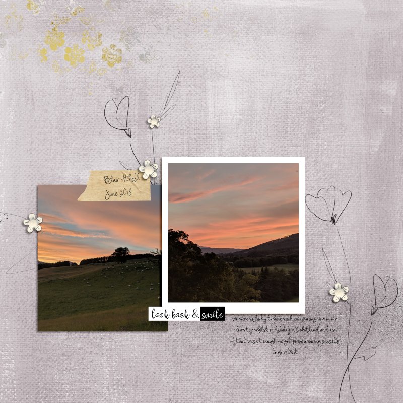 Sunset in Blair Atholl