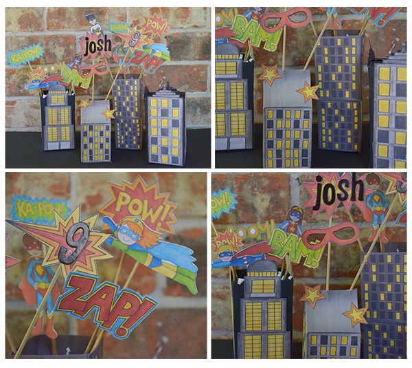 Super Hero  Centerpiece
