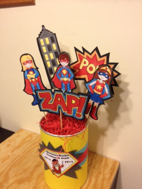 Super Hero centerpiece