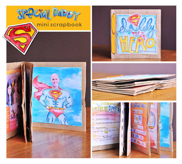 SUPERDAD Father's Day Scrapbook