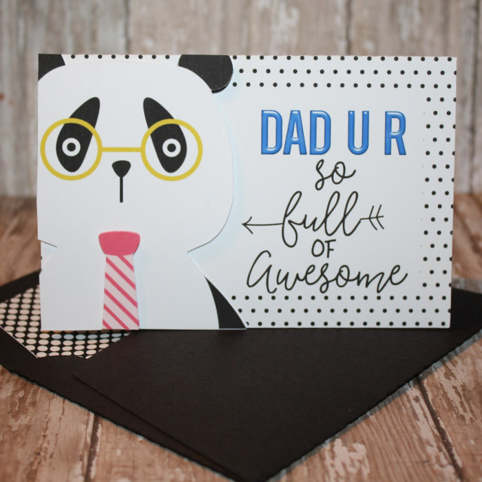 Superfly Fathers Day Card with matching envi