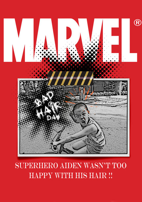 superhero bad hair day
