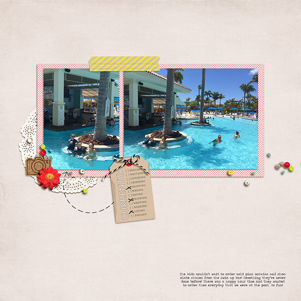 Swim up bar