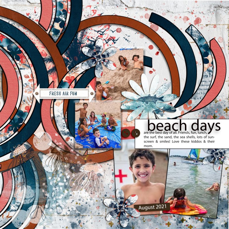 SWL August 2021 Template Challenge Kam And Aria Beach Fun