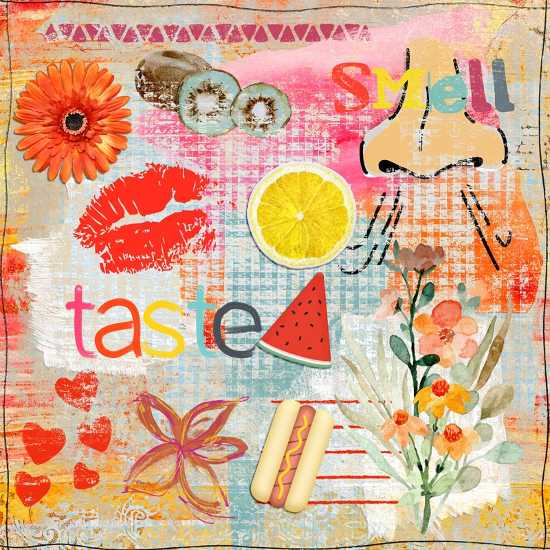 Taste Smell - March Art Journal Muse Week 4