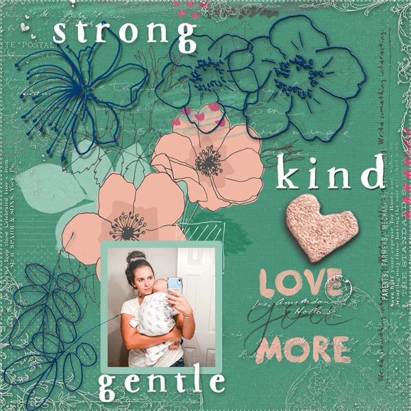 TCC- Build Template Single Rose 12x12