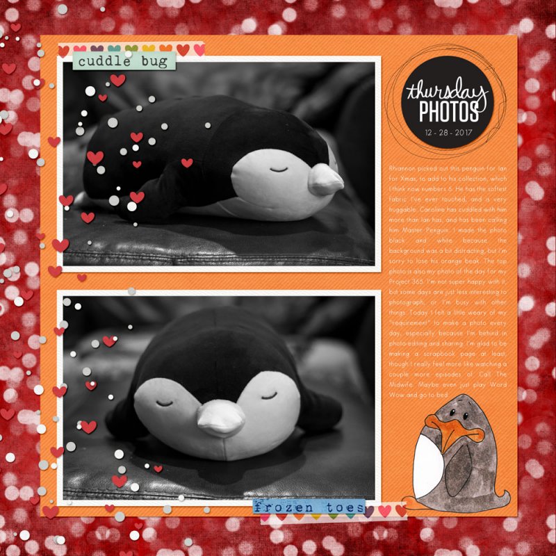 tech slow scrap 12-28 Cuddle Bug Penguin