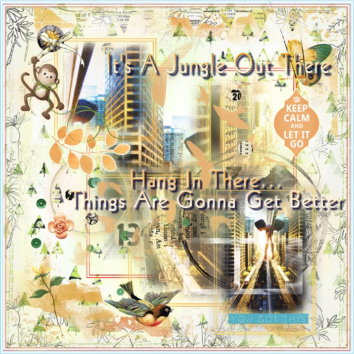 Technique Slow Scrap-May-Split Photo-Multiple Shapes-The Urban Jungle