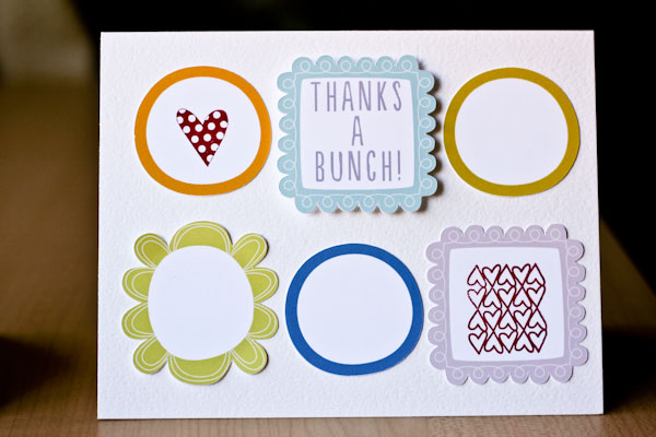 Thank You card with frames