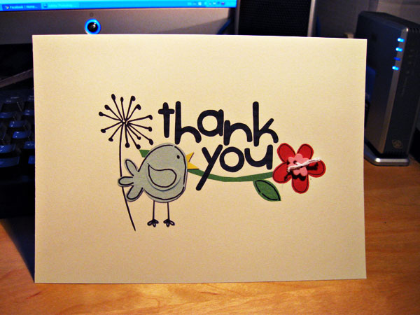 thank you card