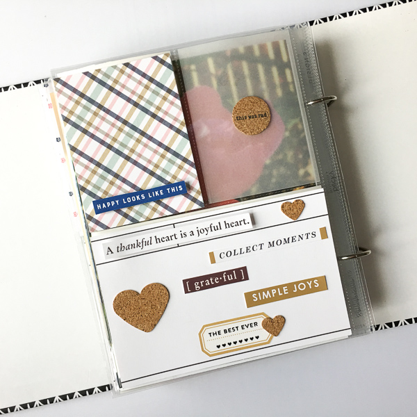 thankful project: last page