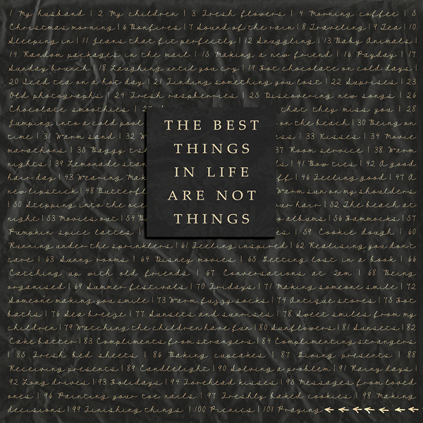 The Best Things in Life