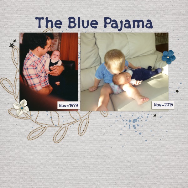 The blue pajama