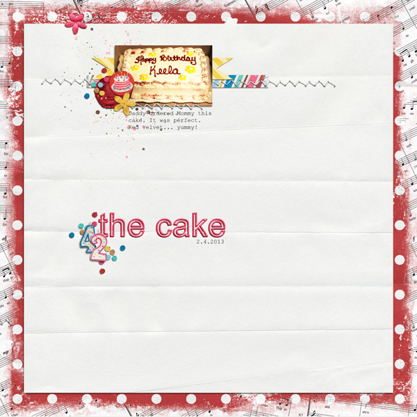 the cake