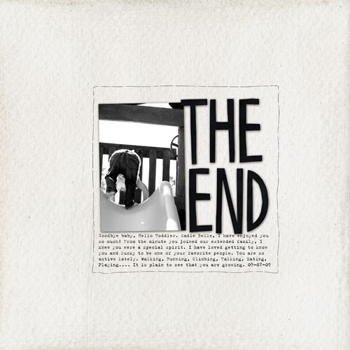 the end