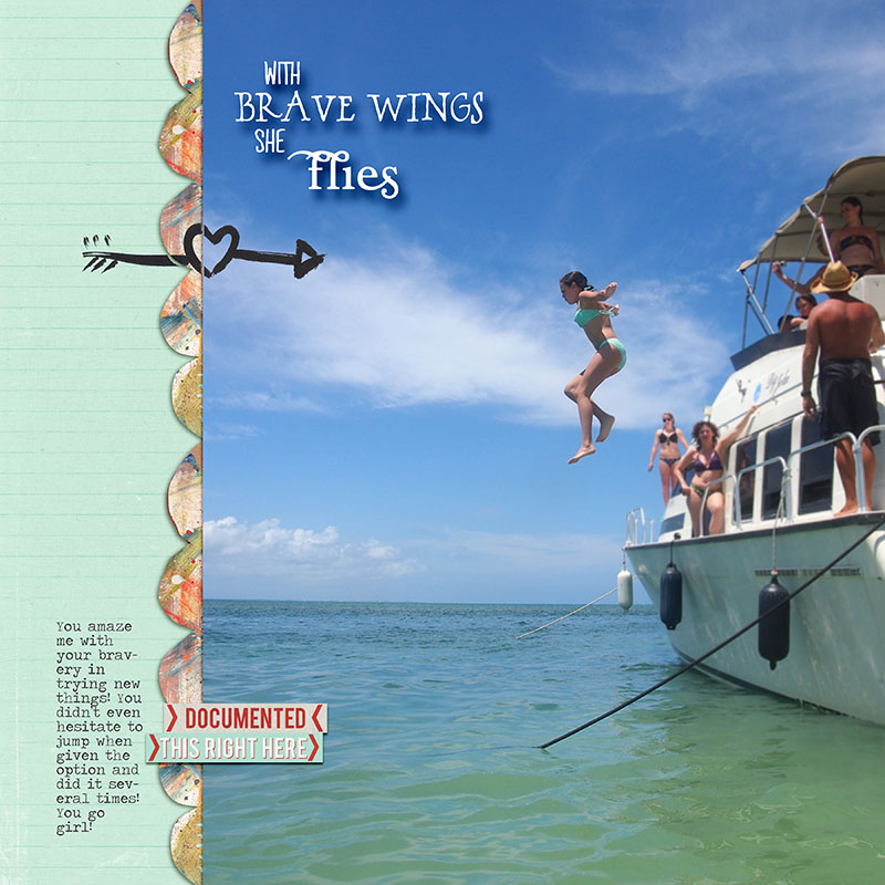 The girl flies