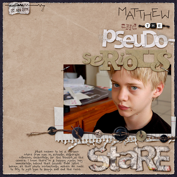 The Pseudo-Serious Stare