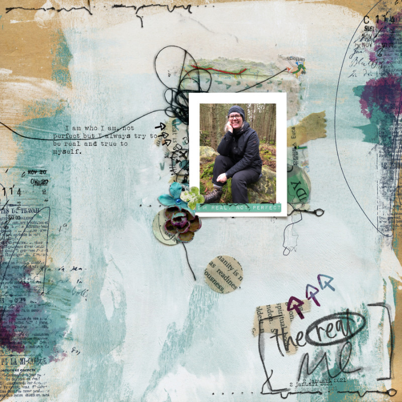 The Real Me - Mixed Media Monthly January 2020
