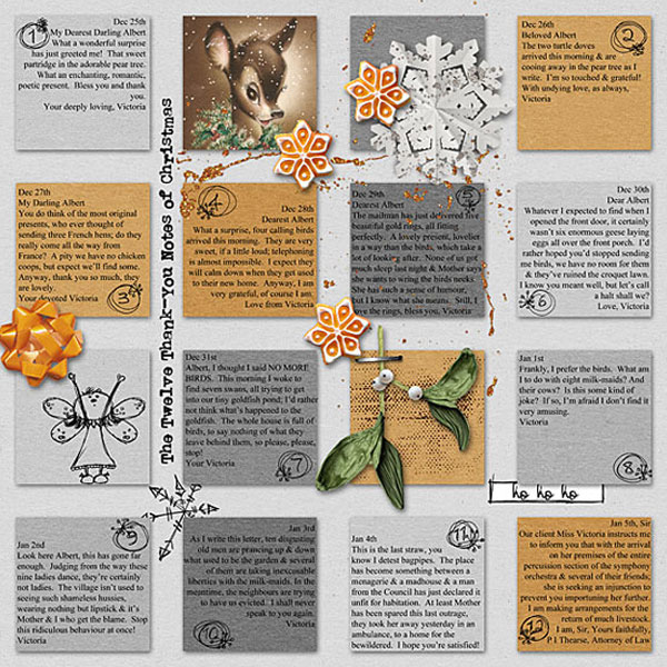 The Twelve Thank You Notes of Christmas