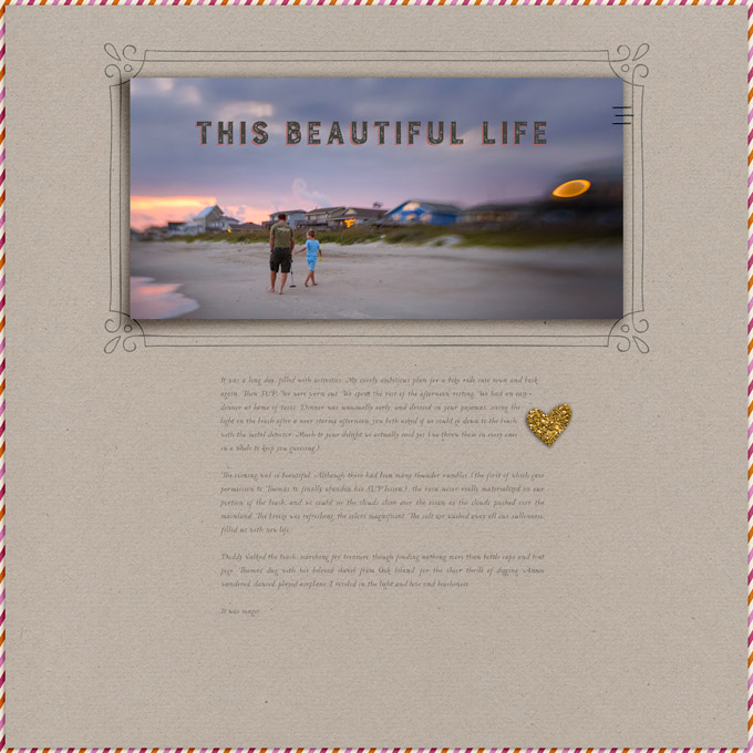 this beautiful life (left page)
