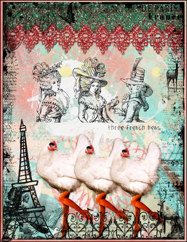 THREE FRENCH HENS