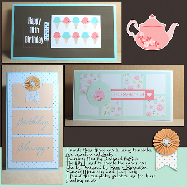 Three Greetings Cards