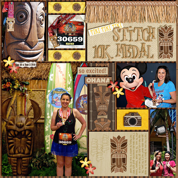 Tiki Stitch 10k Medal