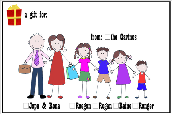 To-From Card