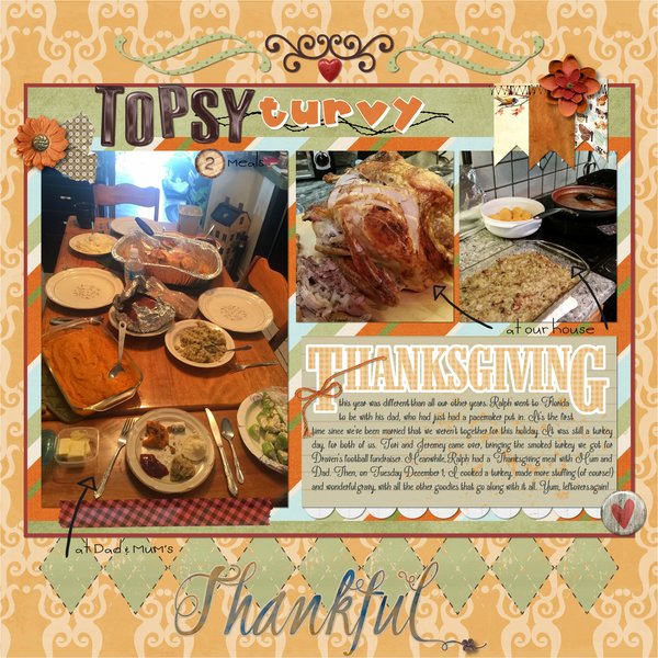 topsy turvy Thanksgiving
