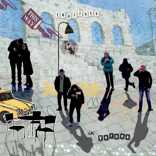 Tourists in Verona