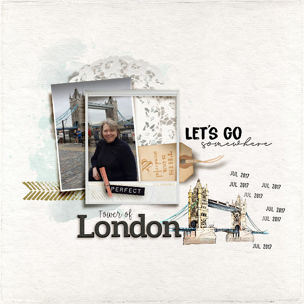 Tower of London (MOC7 Day29 Paper to Digi Scraplift