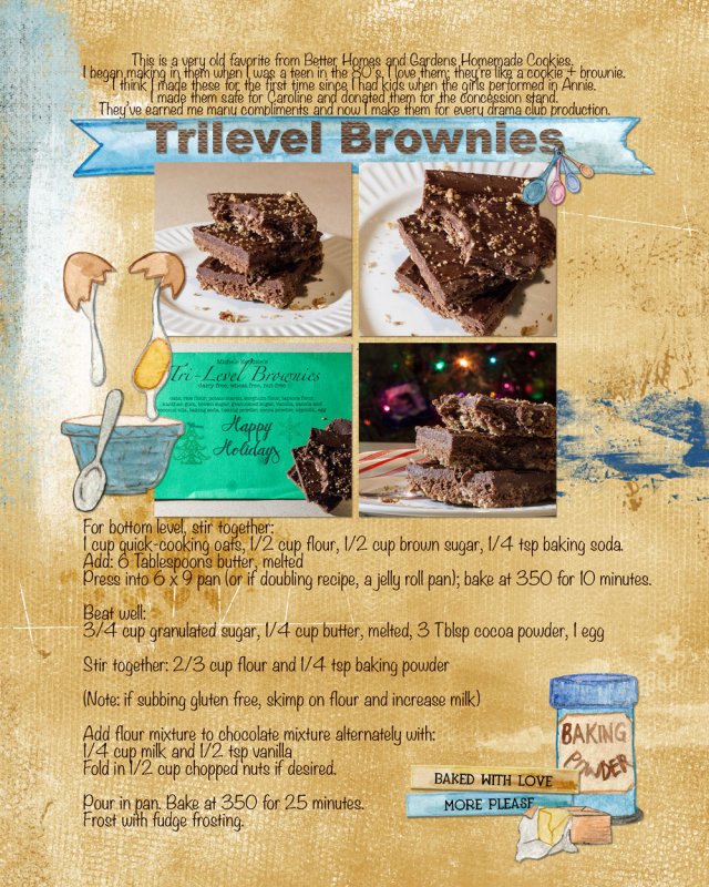 Tri-Level Brownies