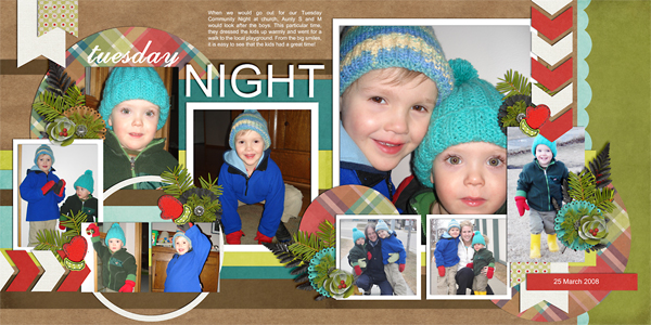 Tuesday Night (double page)
