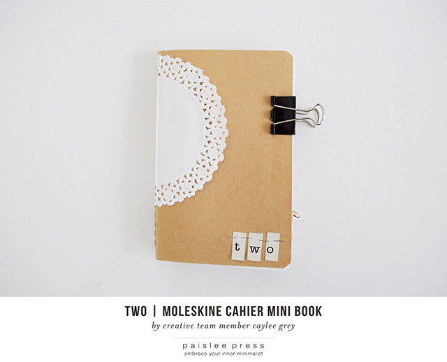 two : moleskine cahier mini book