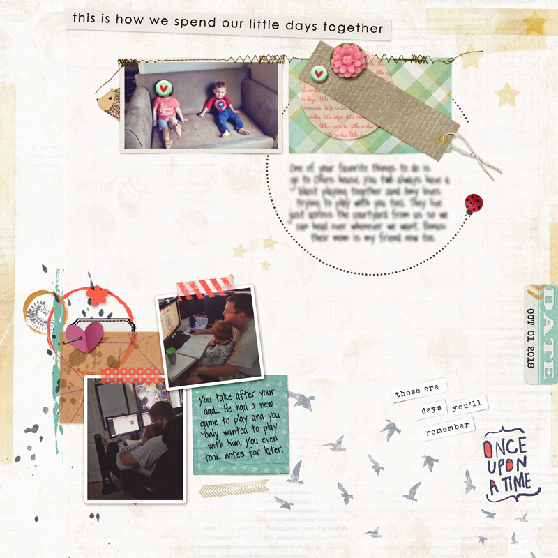 two stories, one page