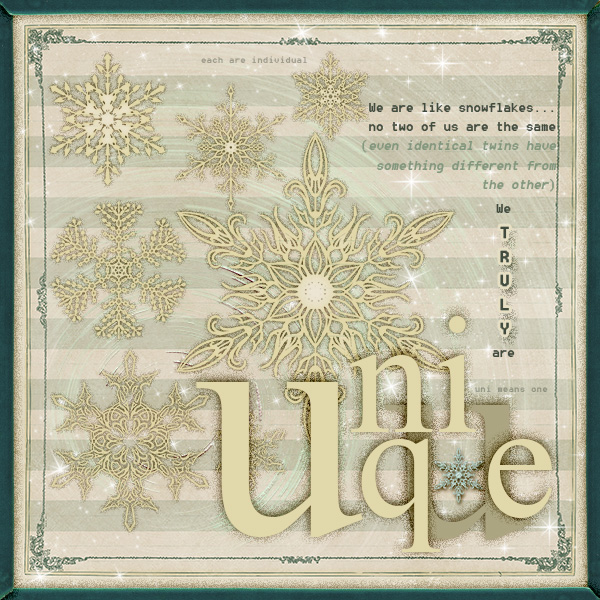 Unique Snowflakes